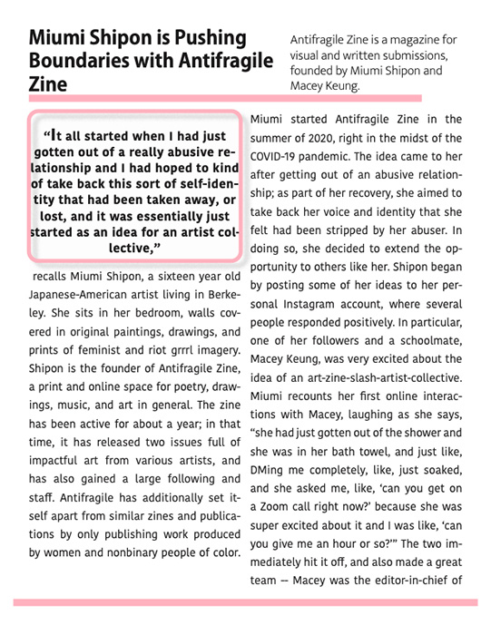 Article by Nadia Pai